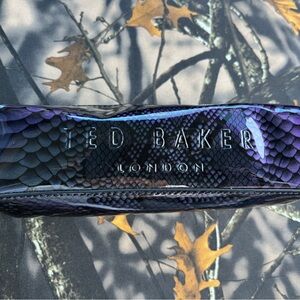 Ted Baker Gold and Black makeup brush case or pencil zip case